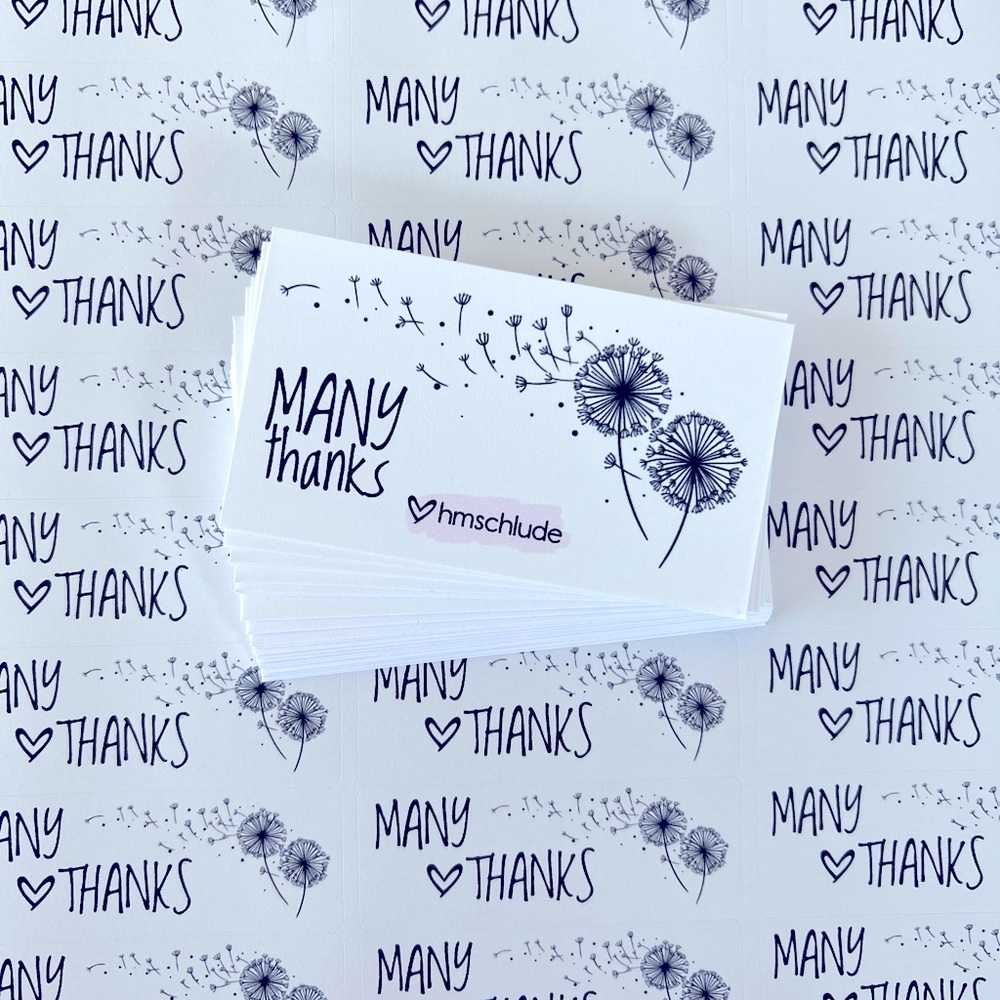 15. Dandelions Personalized Package Inserts | Stickers Bundle - Picture 2 of 3